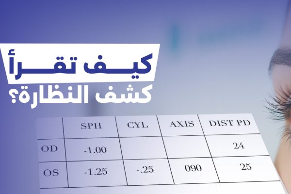 كيف تقرأ كشف النظارة؟ رموز ومعاني نتائج فحص النظر